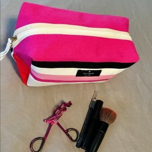 NWOT - Kate Spade Canvas Cosmetic Case